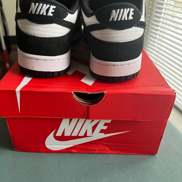 Nike Dunk Low Black and White Sneakers - Picture 6 of 8
